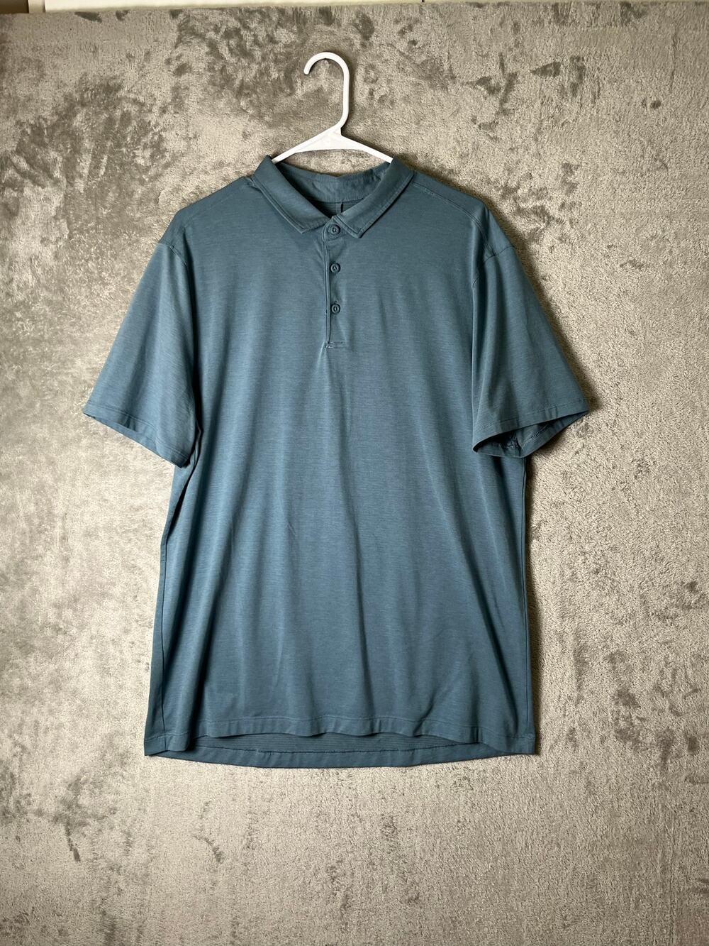 Lululemon Evolution Polo Short Sleeve Performance Stretch Golf Athletic Large